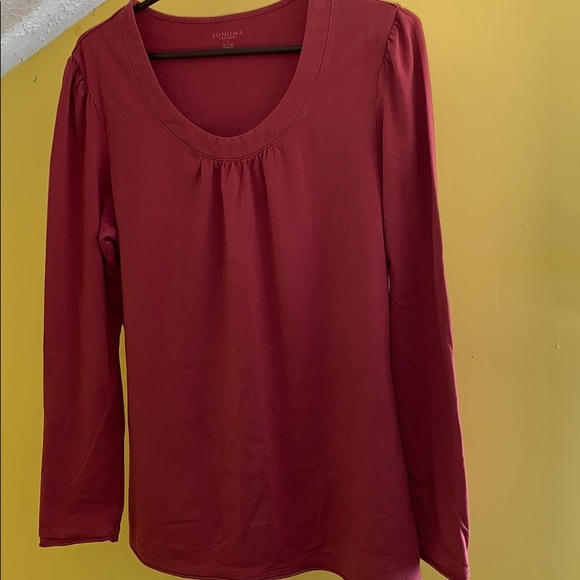 Lightweight long sleeve top rust colour - Picture 4 of 6